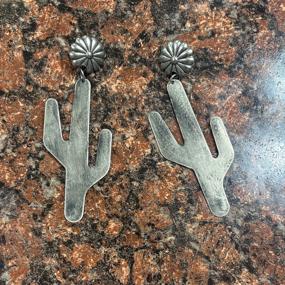 Unique Cactus Dangle Earrings